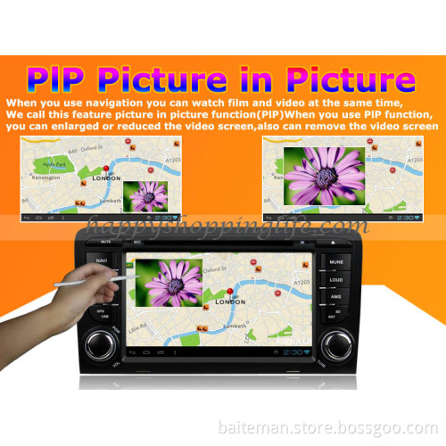 Android Car DVD Player GPS Navigation Wifi 3G for Audi A3 2003-2011 Bluetooth Touch Screen
